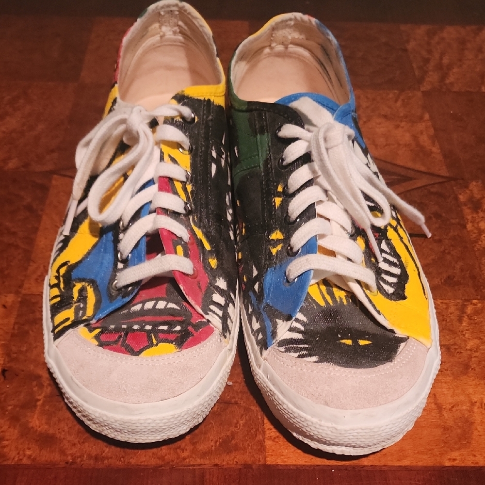Comme des Garcons Multicolor Graphic Sneakers